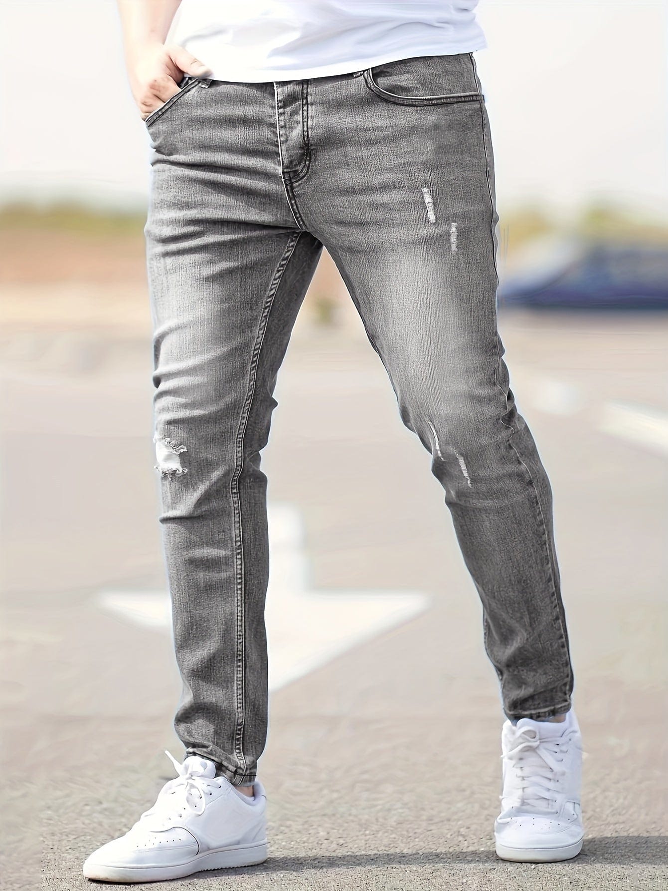 Alex - Jeans Slim Déchirés Tendance